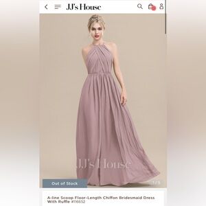 JJ’s House Bridesmaid Maxi Dress Dusk